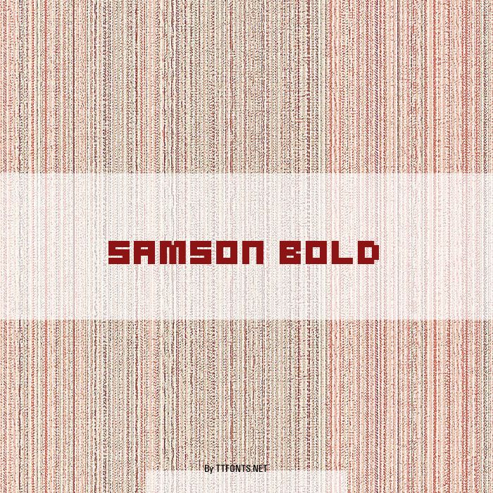 Samson Bold example